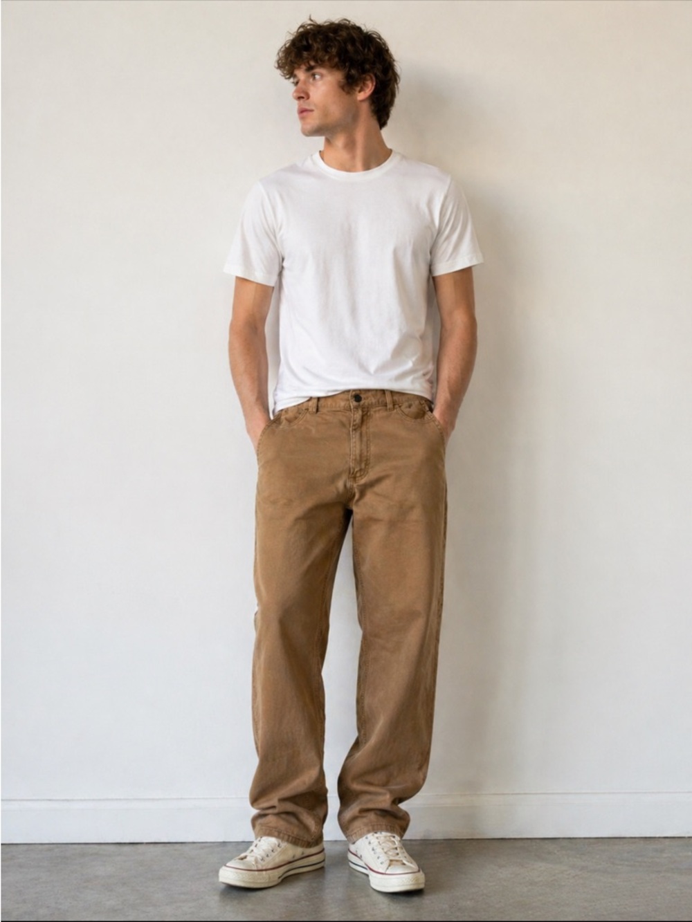 Carhartt Relaxed Fit Work Pants Mens 40x30 Brown Canvas Utility Carpenter